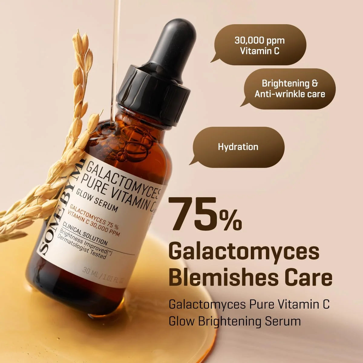 SOME BY MI Galactomyces Pure Vitamin C Glow Serum - 1.01Oz - 30ml