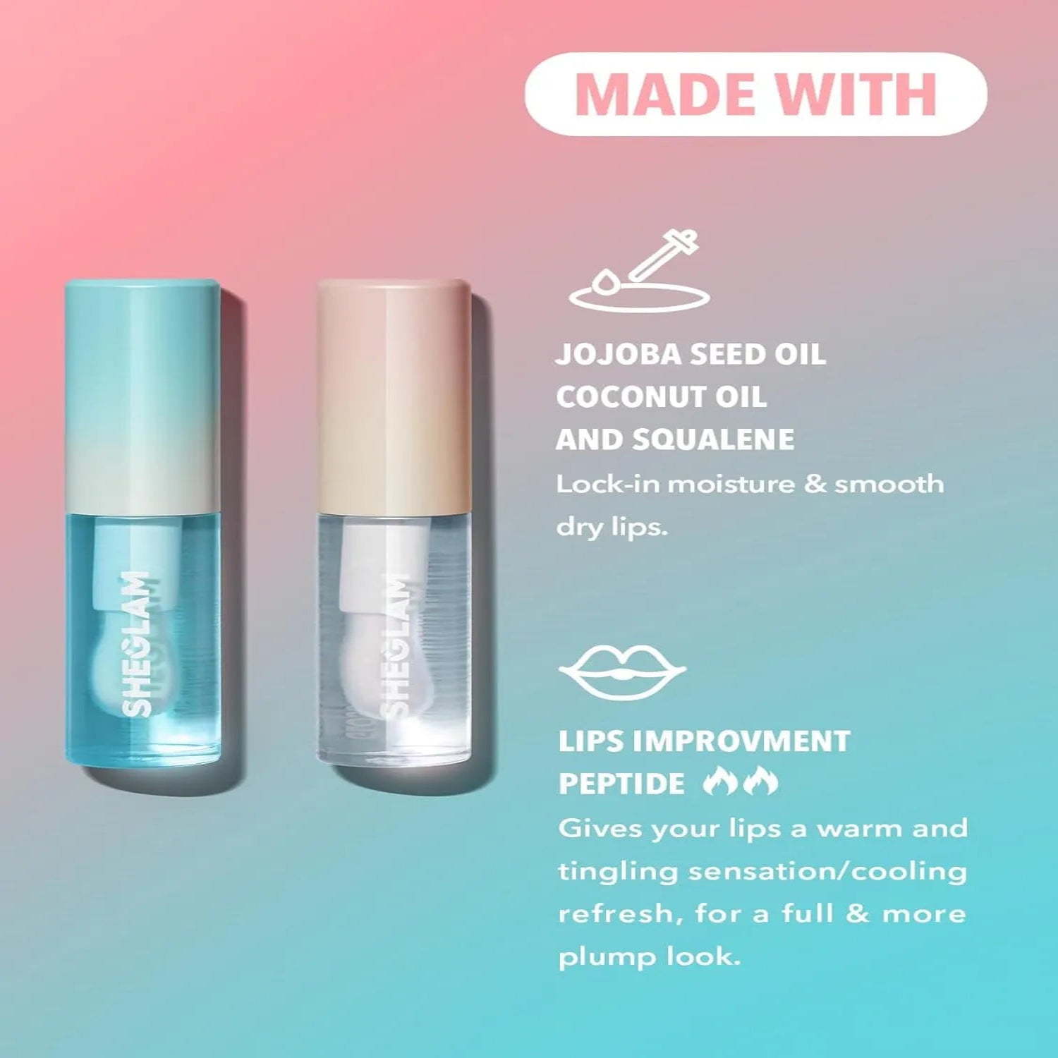 SHEGLAM Plump Addict Hot & Cold Gloss Duo 2 Pcs