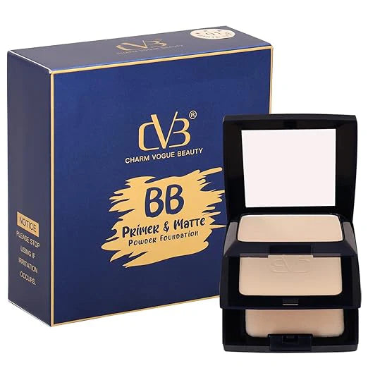 CVB Primer & Matte Powder Foundation – 2-in-1 Flawless Base