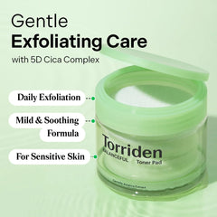 Torriden BALANCEFUL Toner Pad (60 Pads) - for Oily, Combo, and Sensitive Skin