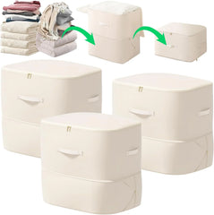 Self-Compressing Storage Bag Portable Organizer for Clothes Blankets - 3 Pack