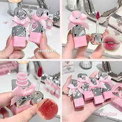 Gege Bear Bow High Quality Lip Gloss – 3 Pcs Set