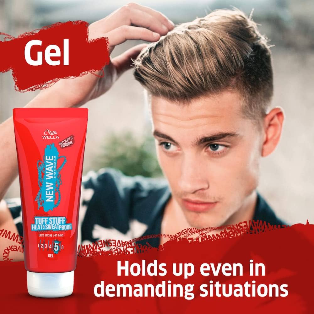 Tuff Wave Wella Gel New Wave Tuff Stuff Heat & Sweat Proof 05 Gel 200ml β Ameena.pk