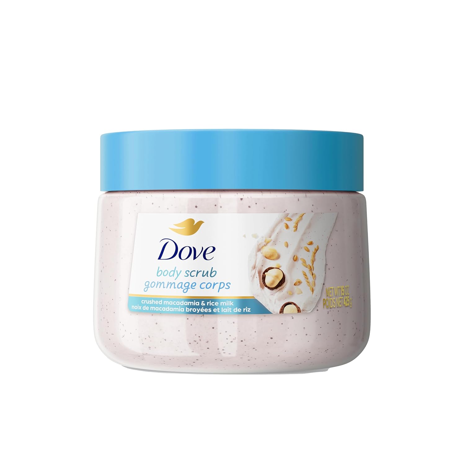 Dove Scrub Macadamia Rice Milk Body Scrub  - 425g