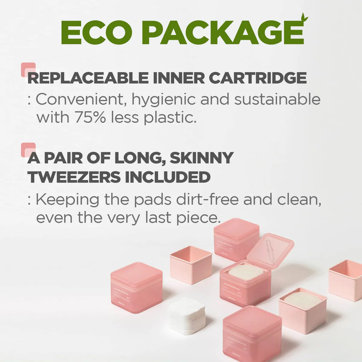 MEDIHEAL Collagen Ampoule Facial Toner Pads - 100 Pads