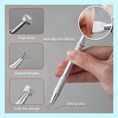 Nail Art Sponge and Grabber Tool Set - 50 Pcs