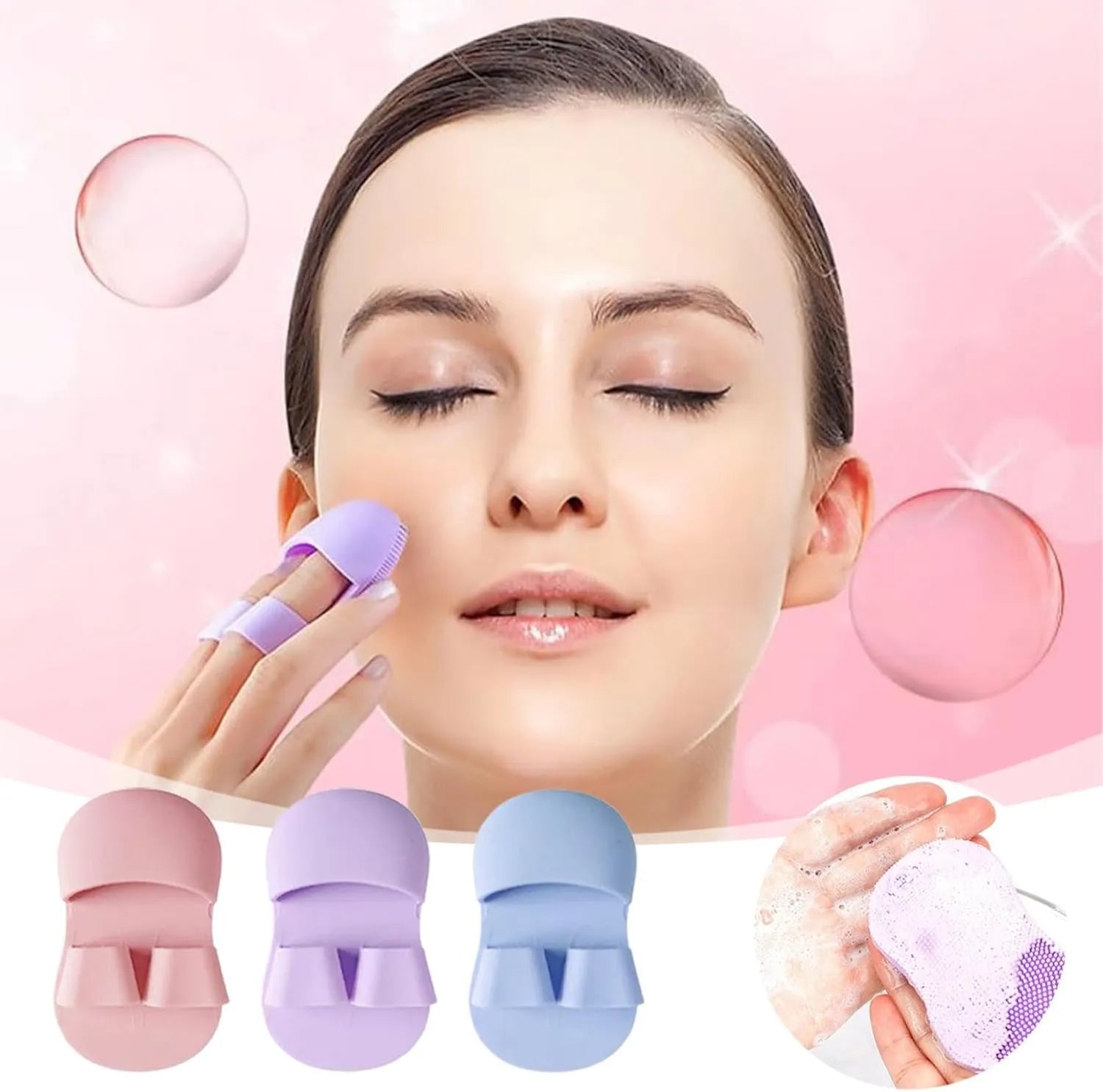 Silicone Finger Facial Cleansing Brush