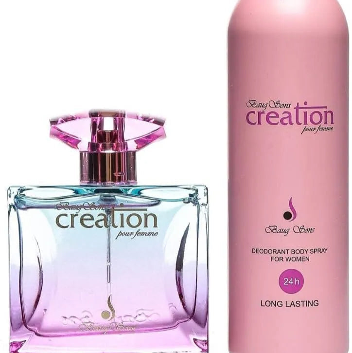 Baug Sons Creation Pink EDP 100ML & Deo Spray 200ML Gift Set for Women