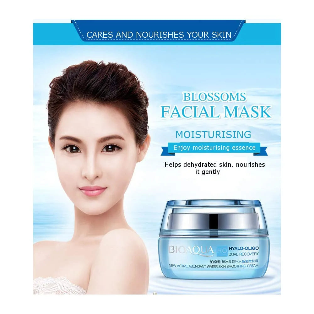BIOAQUA Hyalo-Oligo Dual Recovery Moisturizing Facial Cream - 50g