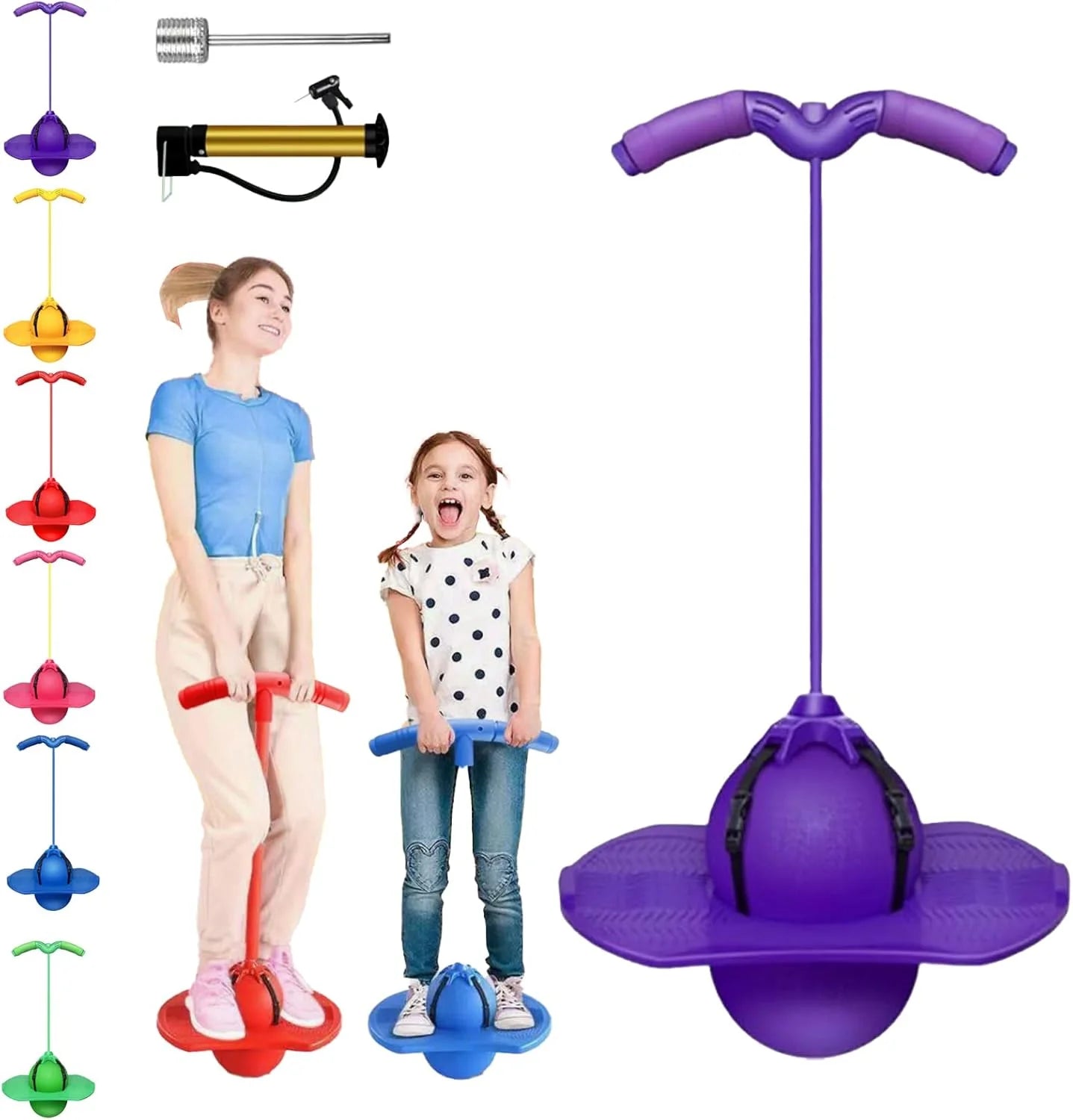 Balance Jumping Ball with Handle and Ball Pump