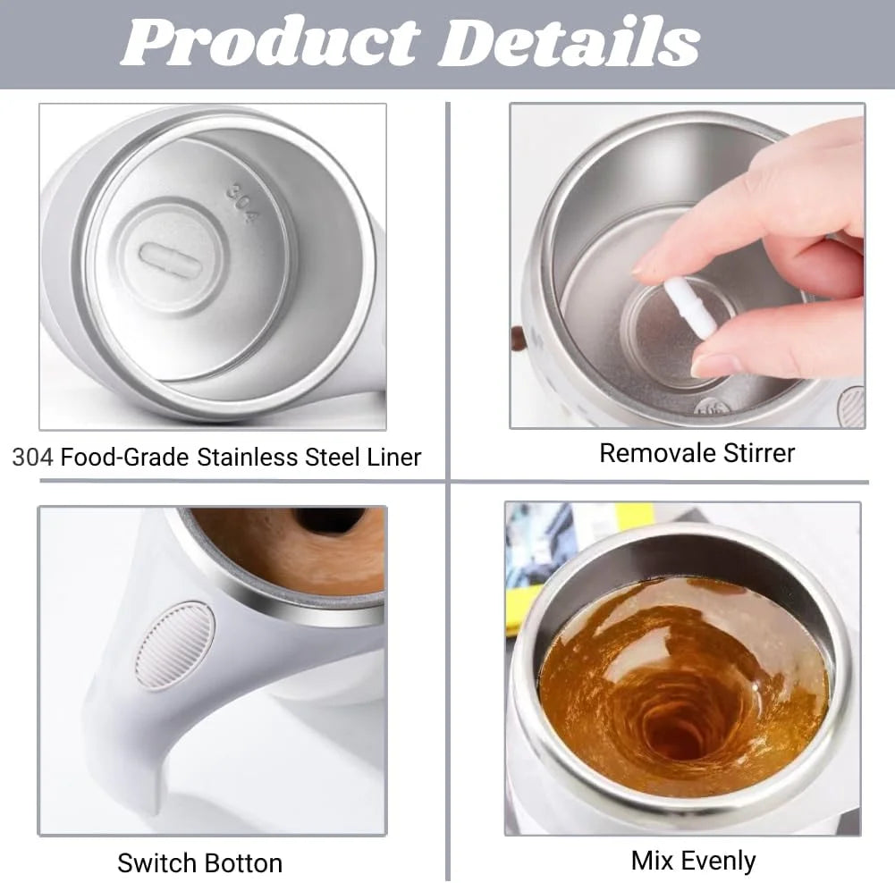 Automatic Magnetic Stirring Coffee Mug