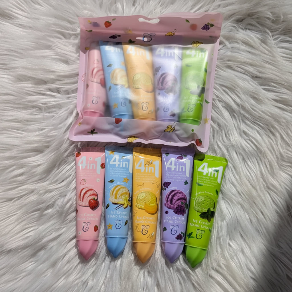 Etacs House Icecream 4 in 1 Hand Cream - 5Pcs
