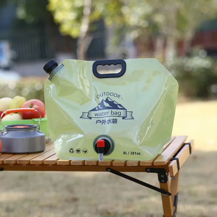 8L Foldable with Tap –  Reusable for Camping, Trekking, Festivals & Events