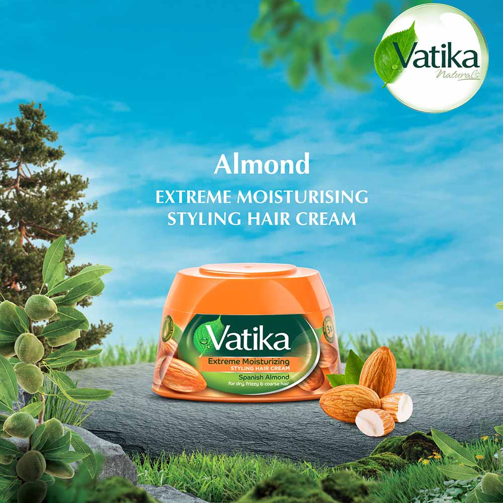 Vatika Naturals Almond Styling Hair Cream 140ml