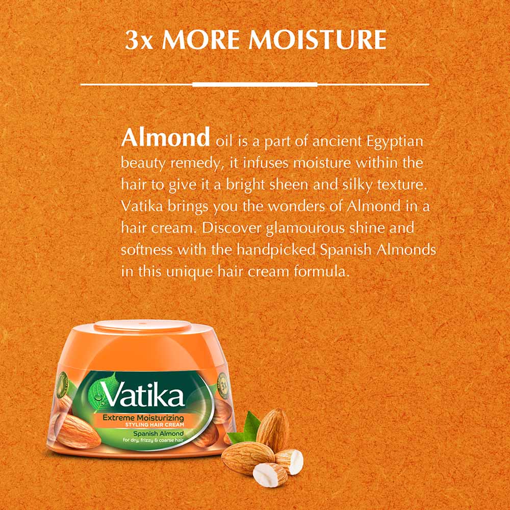 Vatika Naturals Almond Styling Hair Cream 140ml