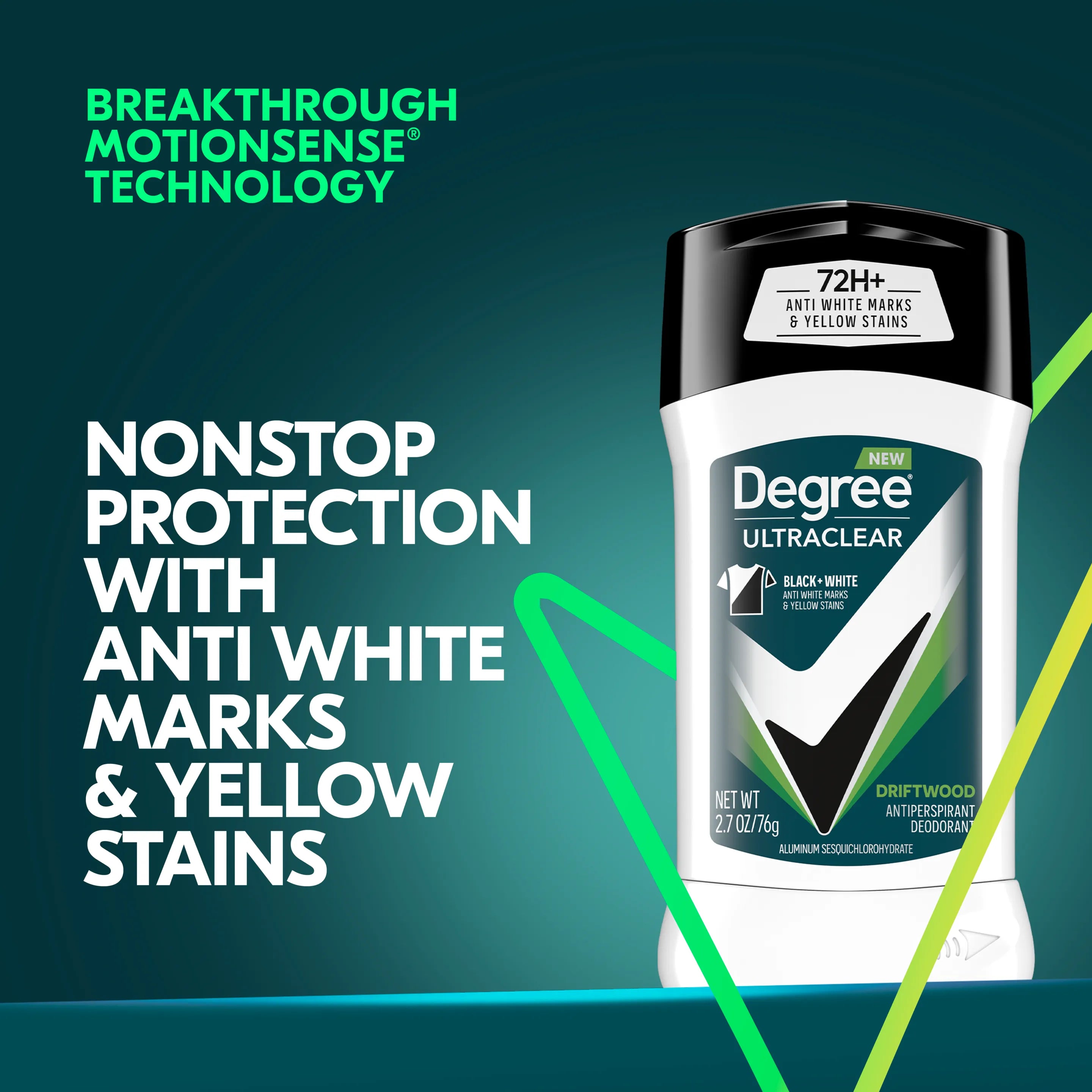 Degree UltraClear Black+White Driftwood Antiperspirant Deodorant Stick - 85g