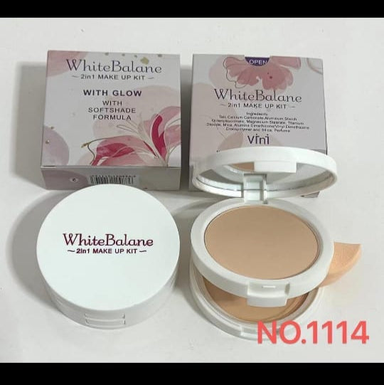 White balance face powder 2in1