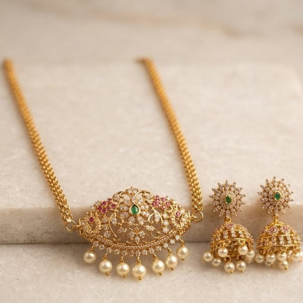 South Indian Choker Jhumki  Set