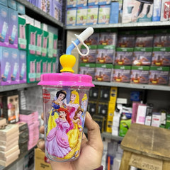 Disney Cartoon themed tumbler with a straw
