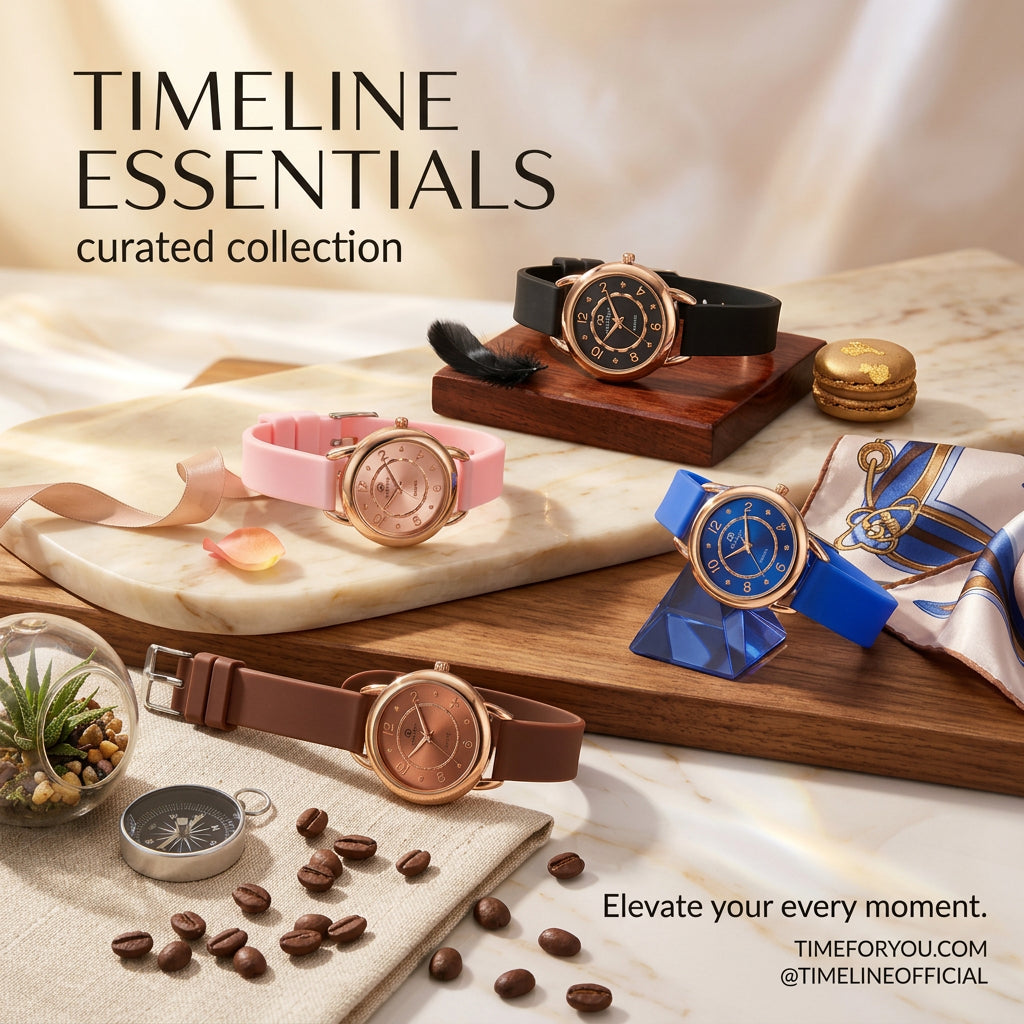 Redstone women's quartz watches with rose gold cases