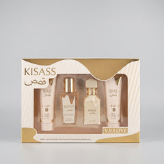 Kisass 4-Piece Fragrance and Body Care Gift Set