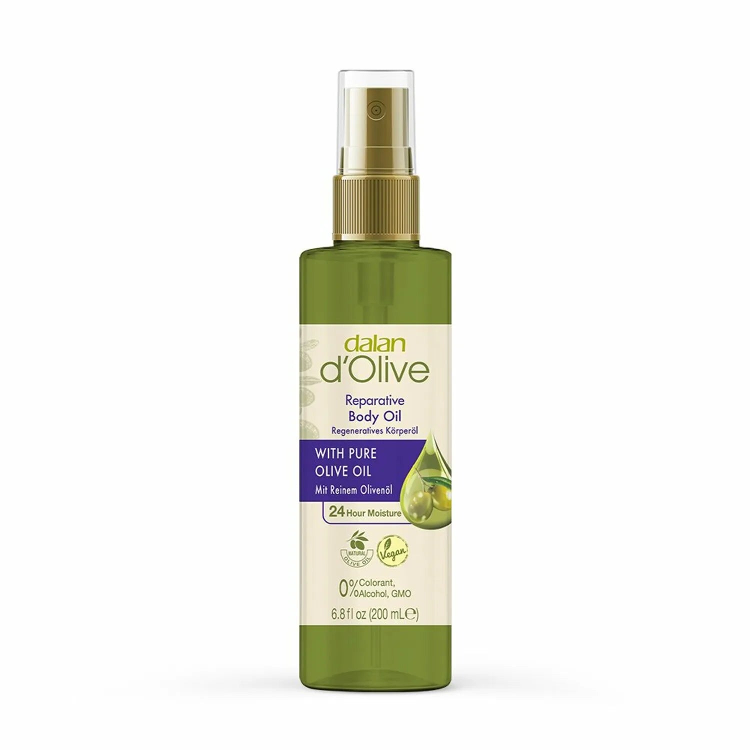 Dalan D' Olive With Pure Olive Oil Reparative Body Oil -  200ml