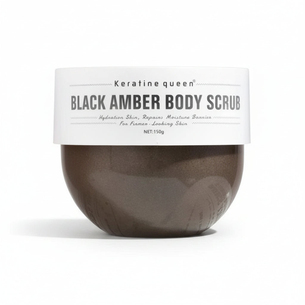Keratine Queen Black Amber Body Scrub  - 150g