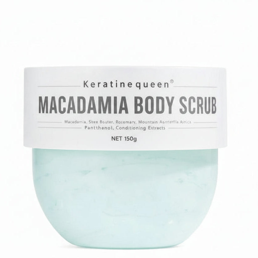 Keratine Queen Macadamia Body Scrub  - 150g