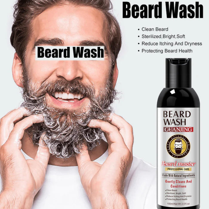 GUANJING Beard Wash Men's Beard Shampoo - 100ml