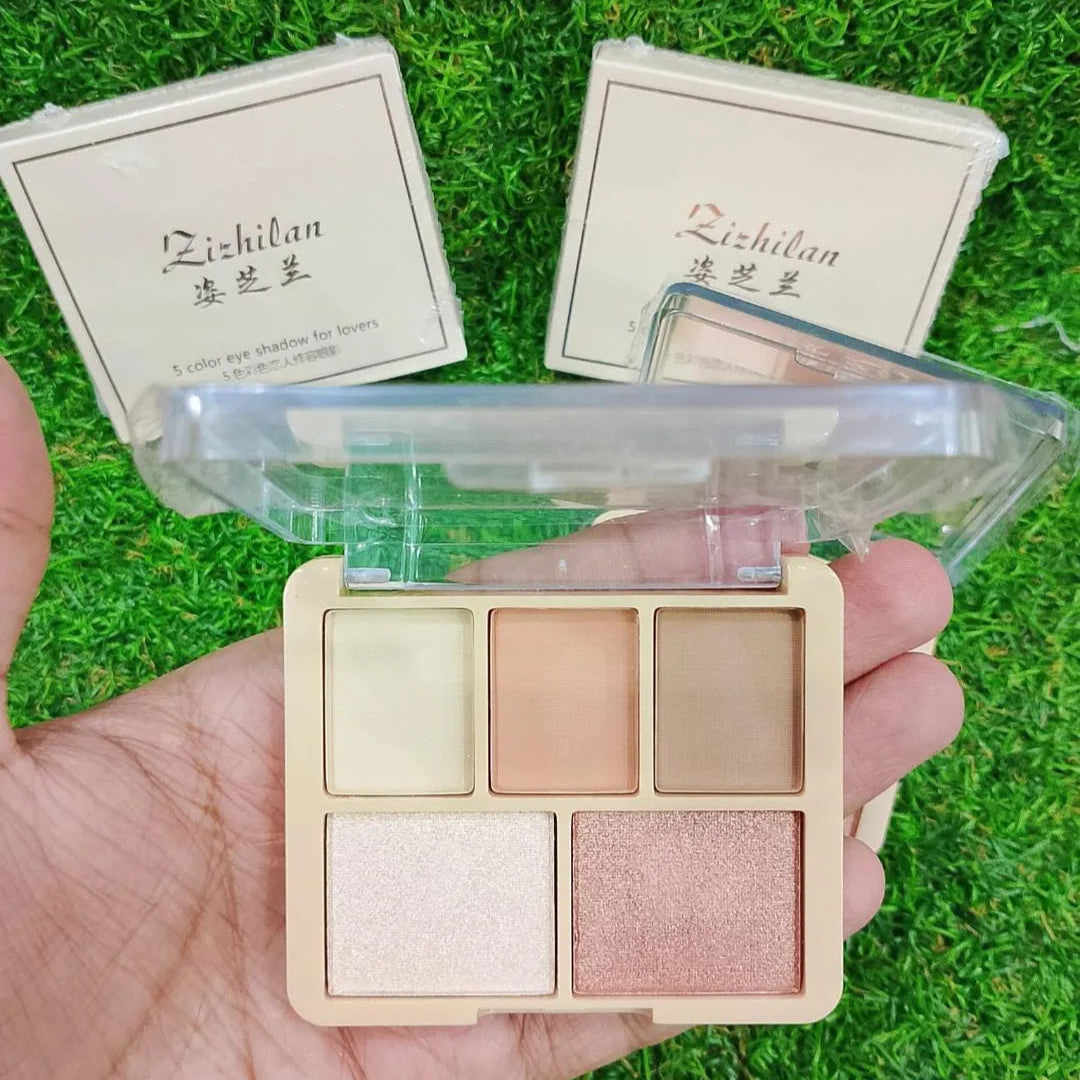 ZIZHILAN 5 Color Eyeshadow Palette