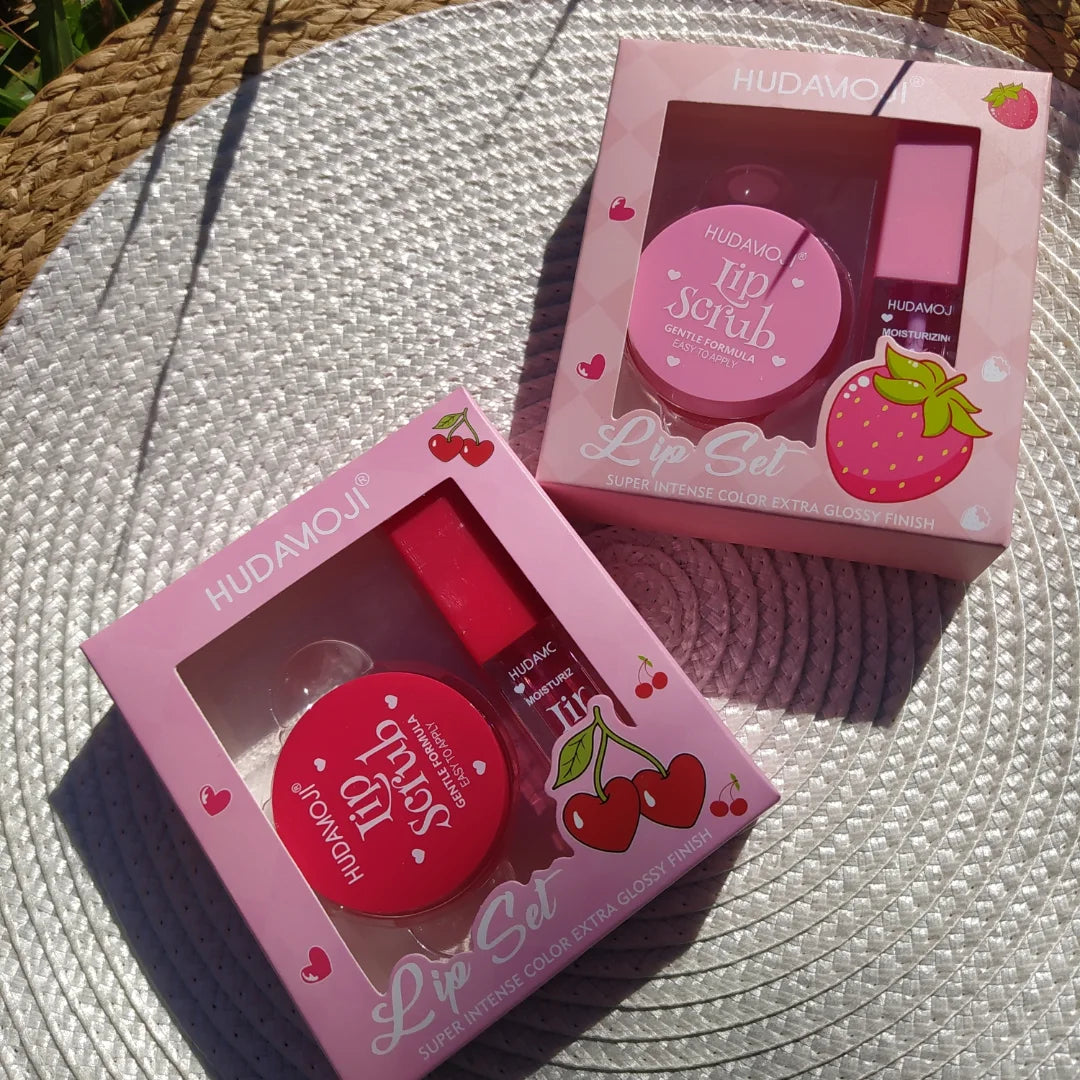Hudamoji Lip Oil + Lip Scrub 2 in 1
