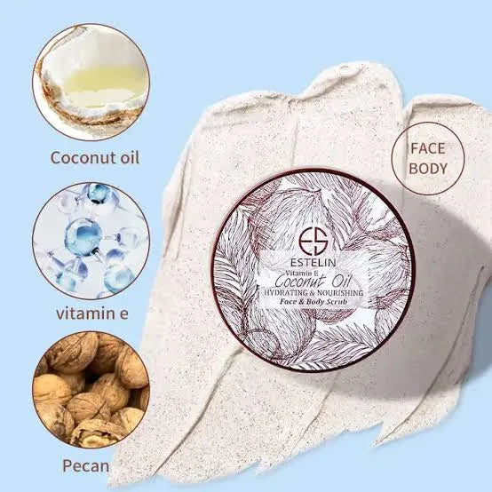 ESTELIN Coconut Oil Face & Body Scrub