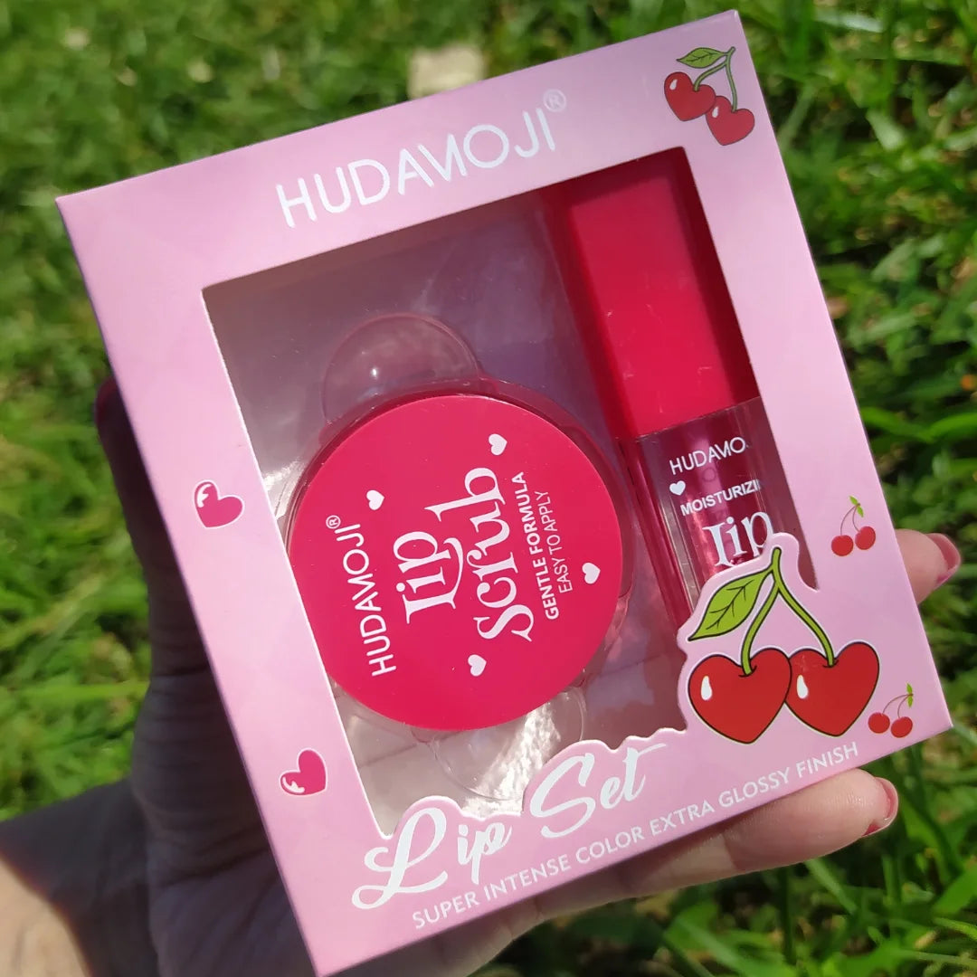 Hudamoji Lip Oil + Lip Scrub 2 in 1