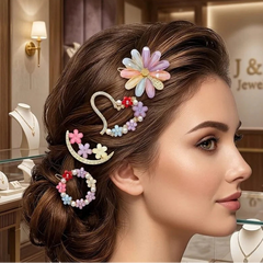 J&J Floral Hair Clip – 4 Piece Set