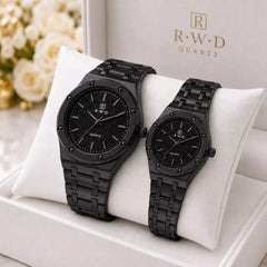 R•W•D Quartz Ladies and Gents Couple Watch Set - WITH NORMAL BOX