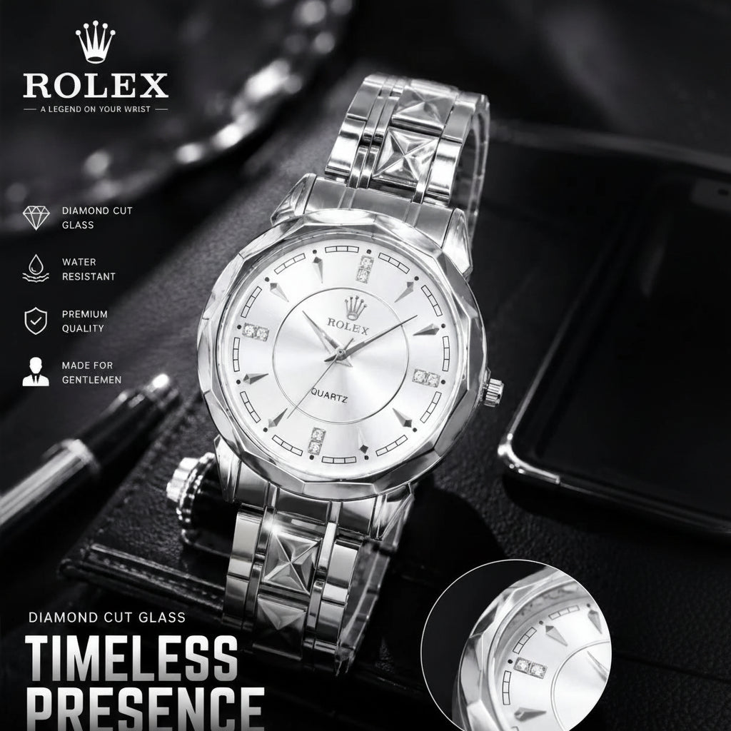 Rolex Quartz Gold & Silver Two-Tone Watch