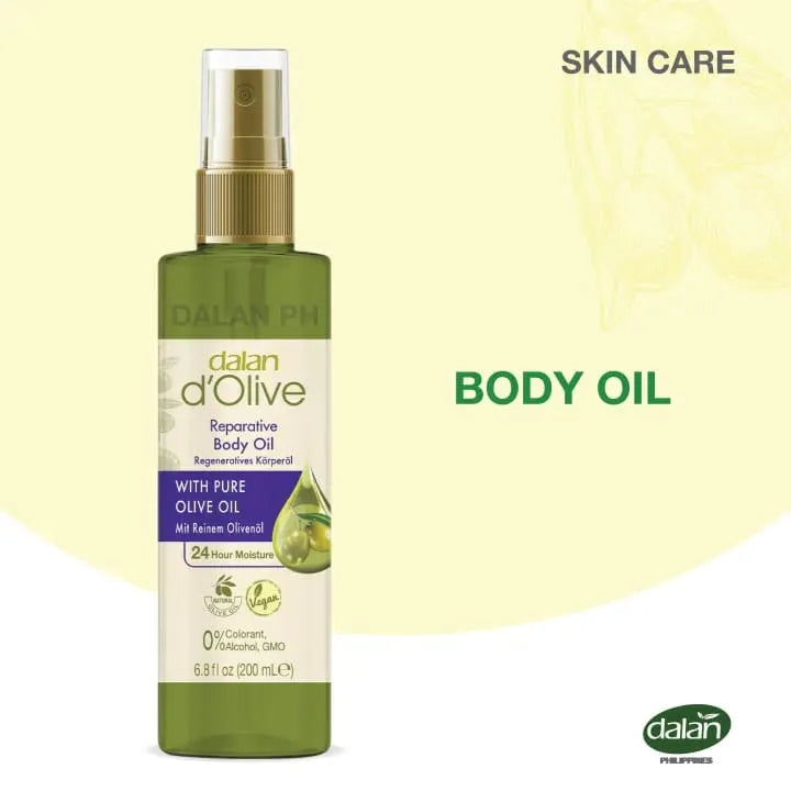 Dalan D' Olive With Pure Olive Oil Reparative Body Oil -  200ml