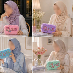 Cute Fluffy Makeup Organizer Pouch – Each