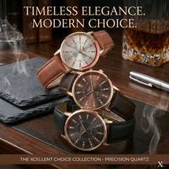 XCELLENT men's analog quartz dress watch