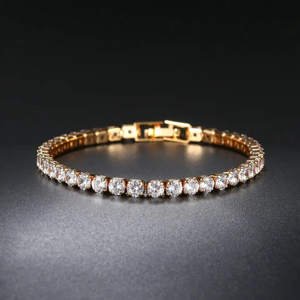 Gold-Tone Tennis Bracelet