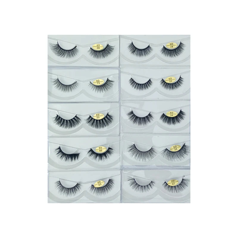Glamorous Face 6D Mink Hair Eyelashes 10 Pieces GF 8062