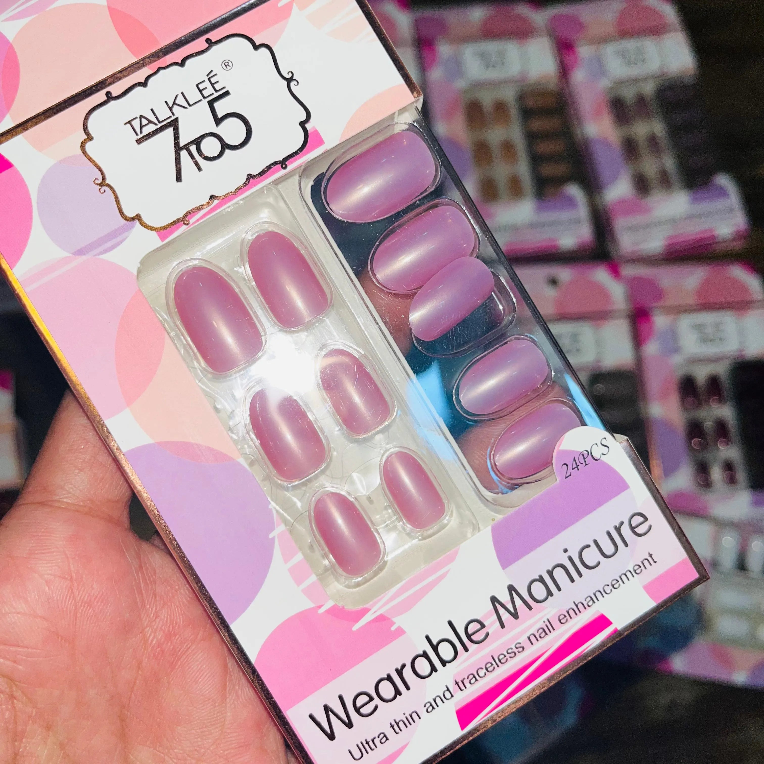 7To5 Talklee Wearable Artifical Nails With Free Stickers