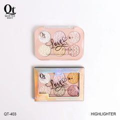 Quetee Beauty 6 Colors Highlighter Palette
