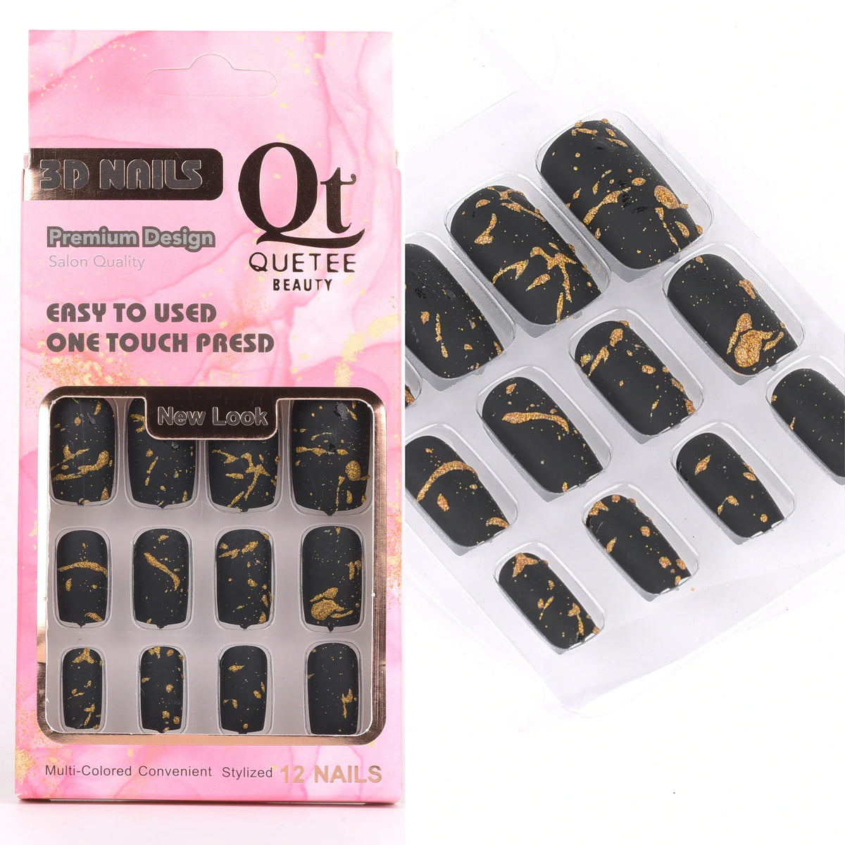 Quetee Beauty 3D Nails Premium Design Six