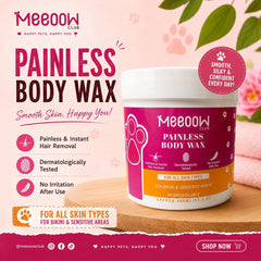 Meeoow Club 10 Min Painless Orange Body Wax Powder