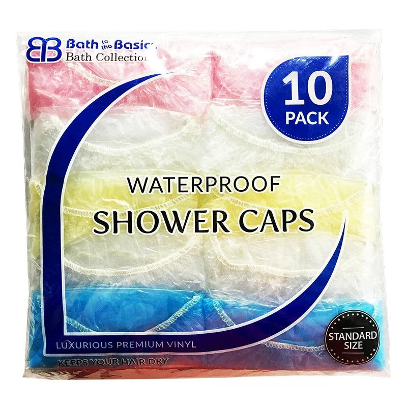 Waterproof Shower Cap Pack of 10