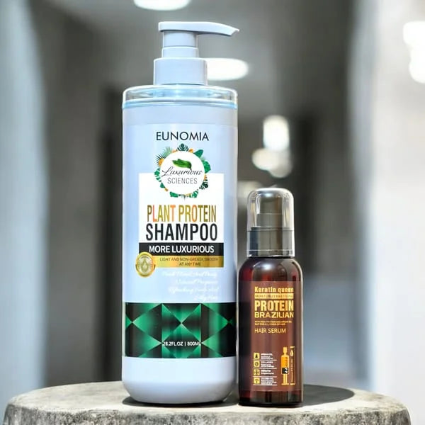 Eunomia Shampoo & Keratin Queen Hair Serum Combo Deal