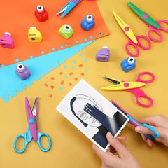 Craft Scissors Set Scissors for Children Craft Design, Clipbook, DIY Set