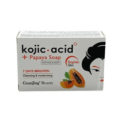 Guanjing Kojic Acid Moisturizing And Whitening Papaya Soap for Face and Body