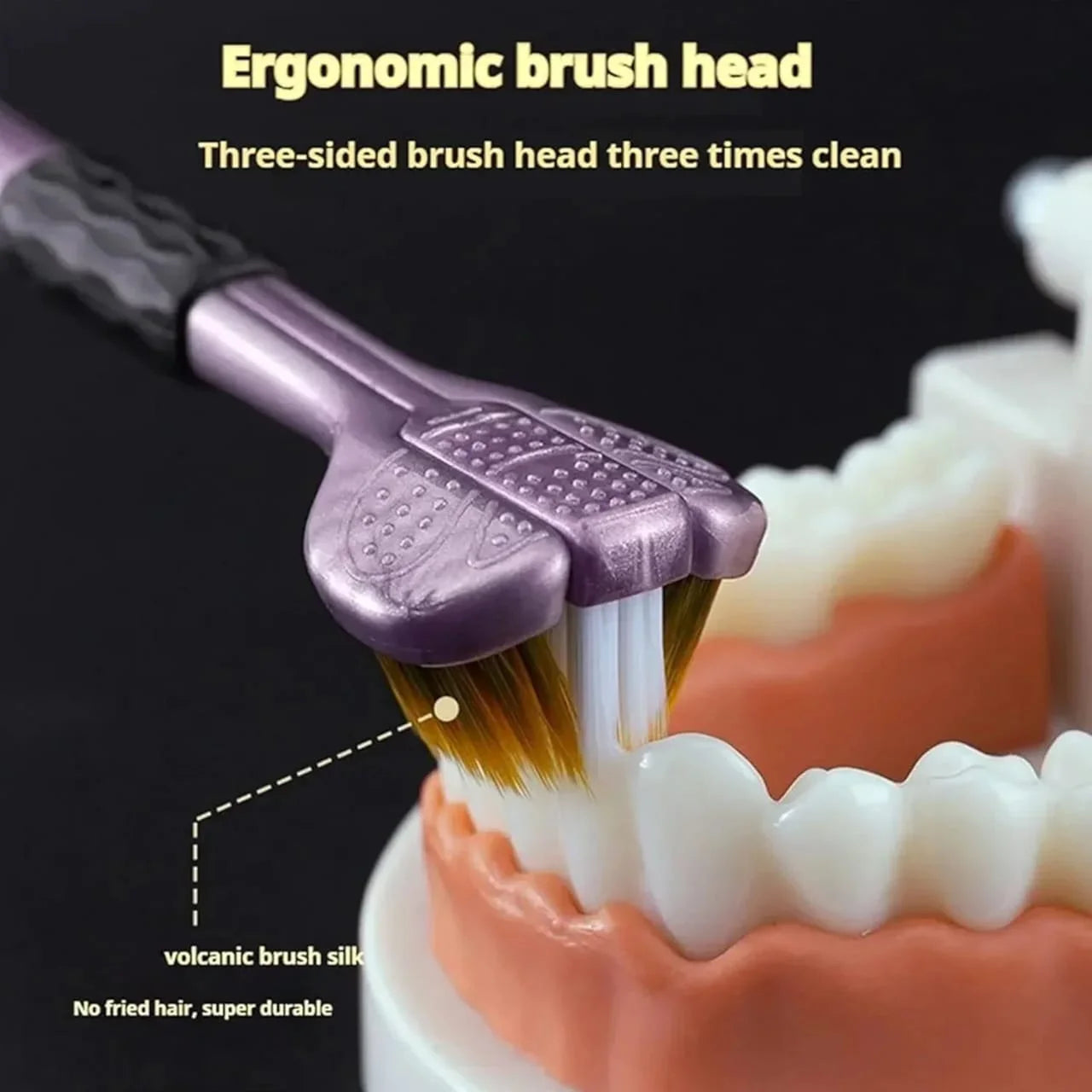 Three Side Toothbrush Pack of 2